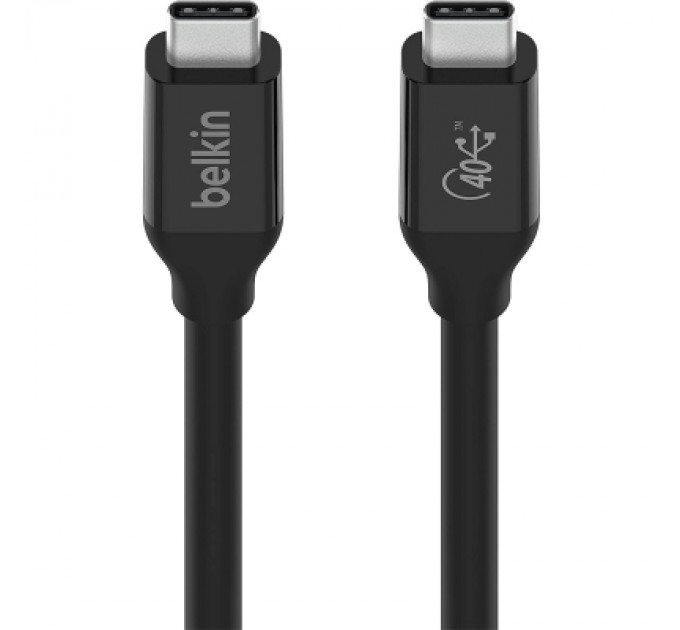 Belkin Дата кабель USB-C to USB-C 0.8m USB4 40Gbps 100W Black Belkin (INZ001BT0.8MBK)