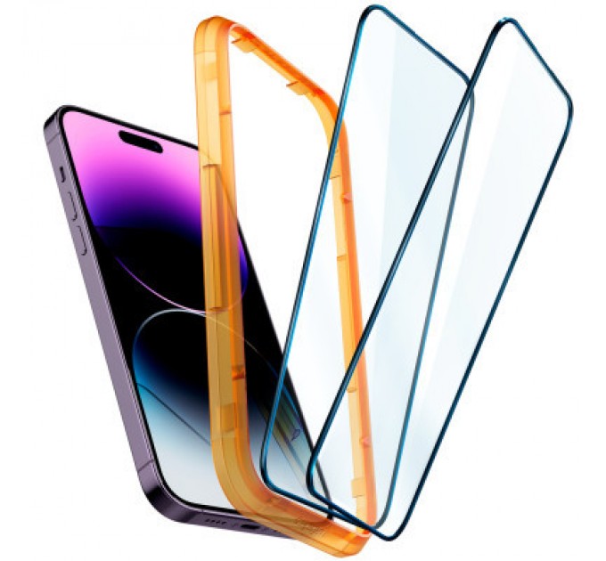 Spigen Скло захисне Spigen Apple Iphone 14 Pro Max Glas tR Align Master FC (2 Pack), Blac (AGL05204)