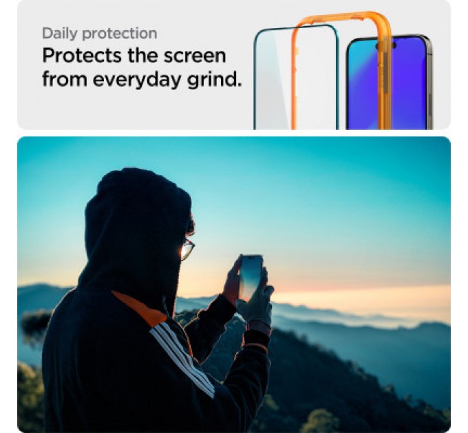 Spigen Скло захисне Spigen Apple Iphone 14 Pro Max Glas tR Align Master FC (2 Pack), Blac (AGL05204)