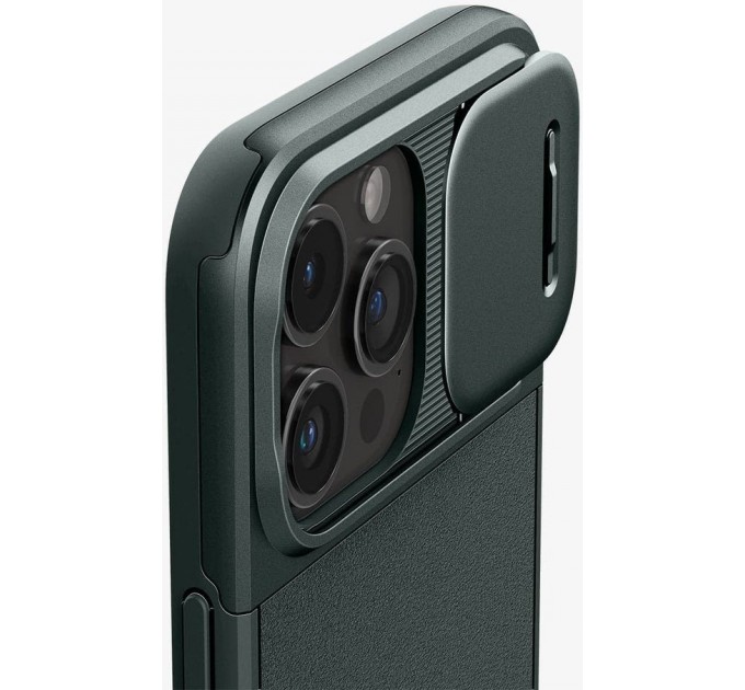 Spigen Чохол-накладка Spigen Optik Armor MagFit для Apple iPhone 15 Pro Max Abyss Green (ACS06600)