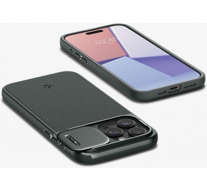 Spigen Чохол-накладка Spigen Optik Armor MagFit для Apple iPhone 15 Pro Max Abyss Green (ACS06600)