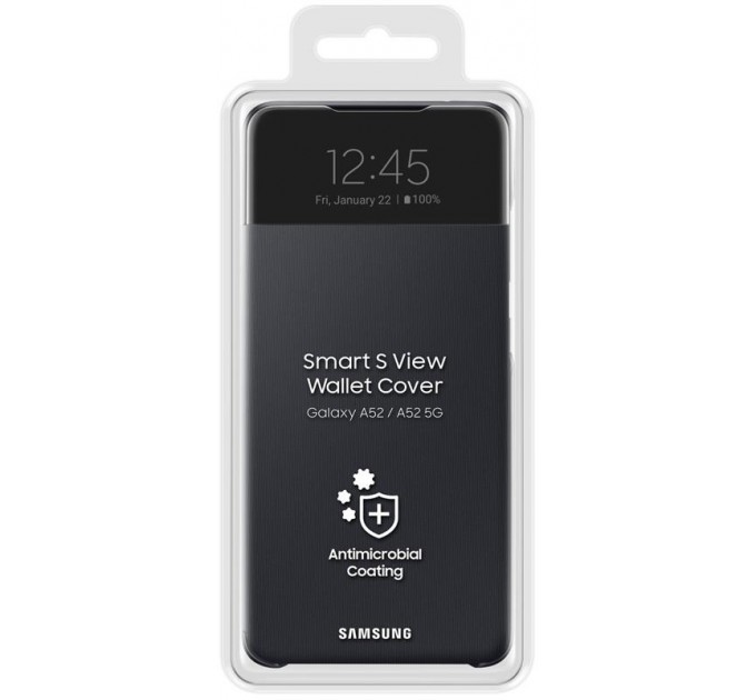Samsung Чохол-книжка Samsung S View Wallet Cover для Samsung Galaxy A52 SM-A525 Black (EF-EA525PBEGRU)