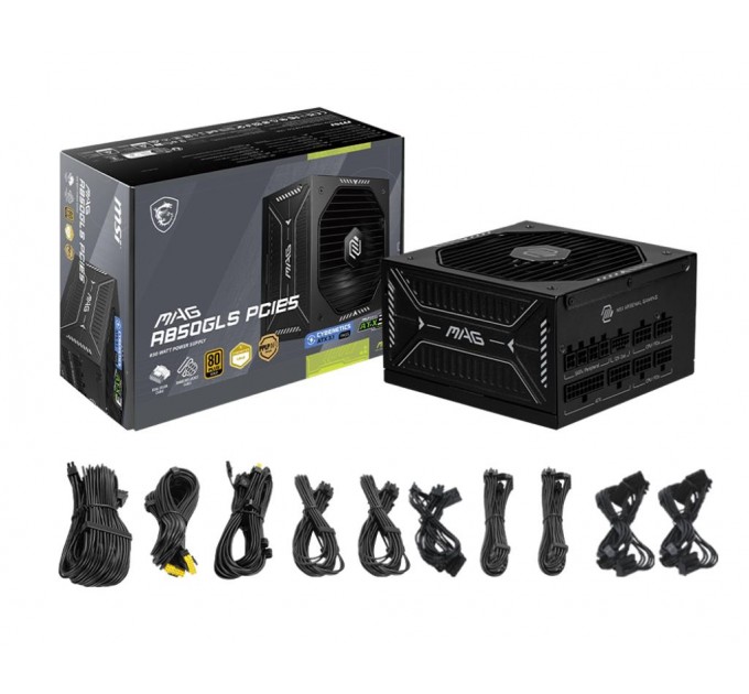 MSI Блок живлення ATX 850W MAG A850GLS PCIE5 MSI