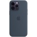 Apple Чохол-накладка Apple Silicone Case with MagSafe для Apple iPhone 14 Pro Max Storm Blue (MPTQ3)