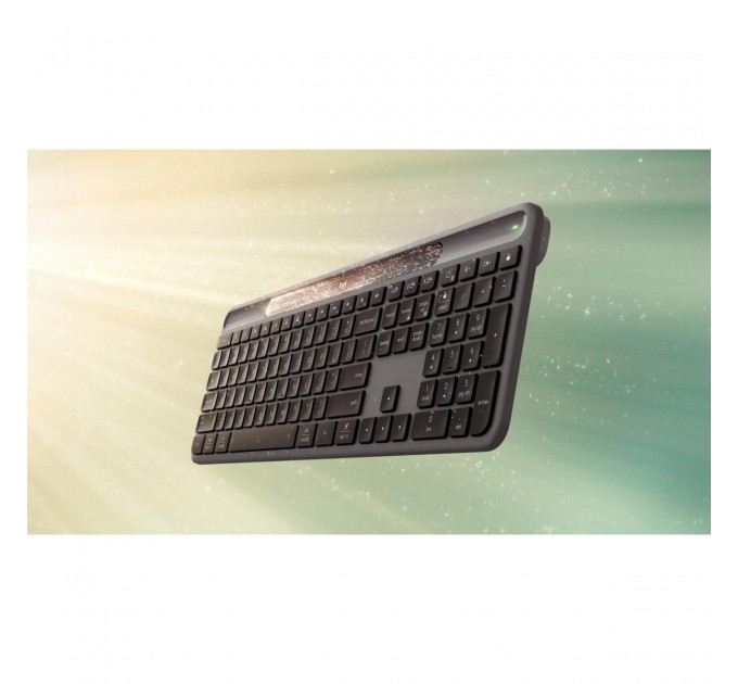 Logitech Клавiатура бездротова Logitech Slim Solar+ Graphite (920-013764)