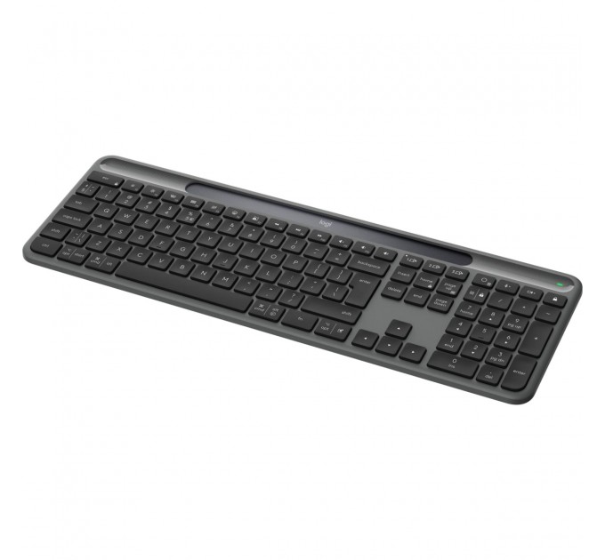 Logitech Клавiатура бездротова Logitech Slim Solar+ Graphite (920-013764)