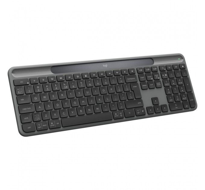 Logitech Клавiатура бездротова Logitech Slim Solar+ Graphite (920-013764)