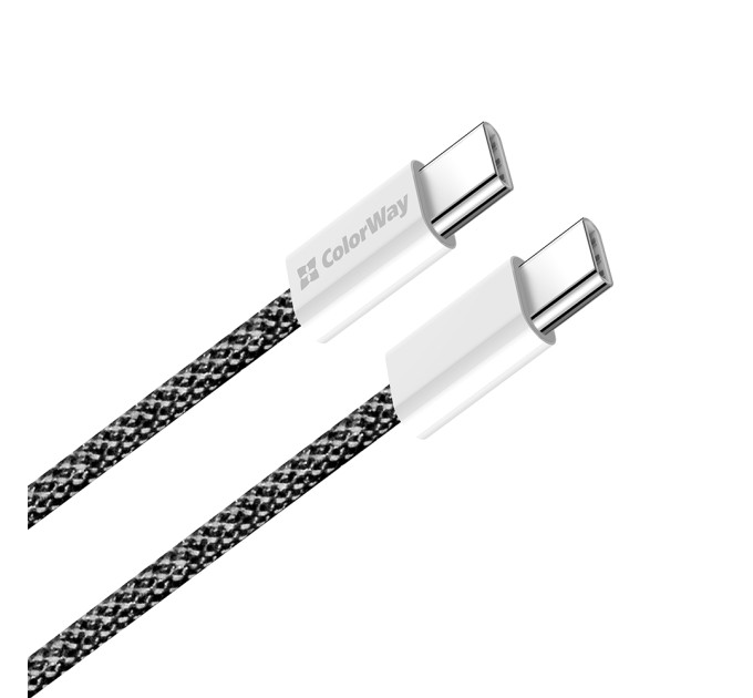 ColorWay Кабель ColorWay USB Type-C - USB Type-C (M/M), 3.0 А, 2 м, Black (CW-CBPDCC068-BK)