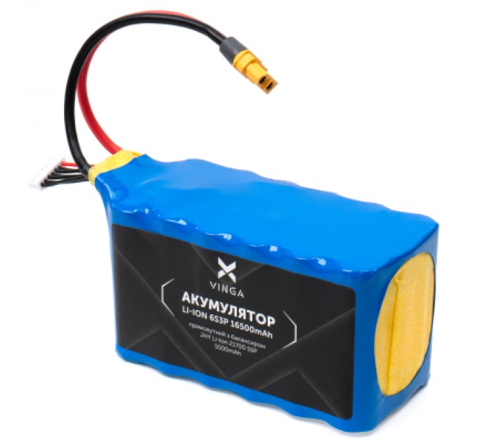 Vinga Акумулятор для дрона Vinga Li-ion 6S3P 16500mAh з балансувальним дротом (JHY Li-Ion 21700 5500mAh) (V6S3P-16500MAH)