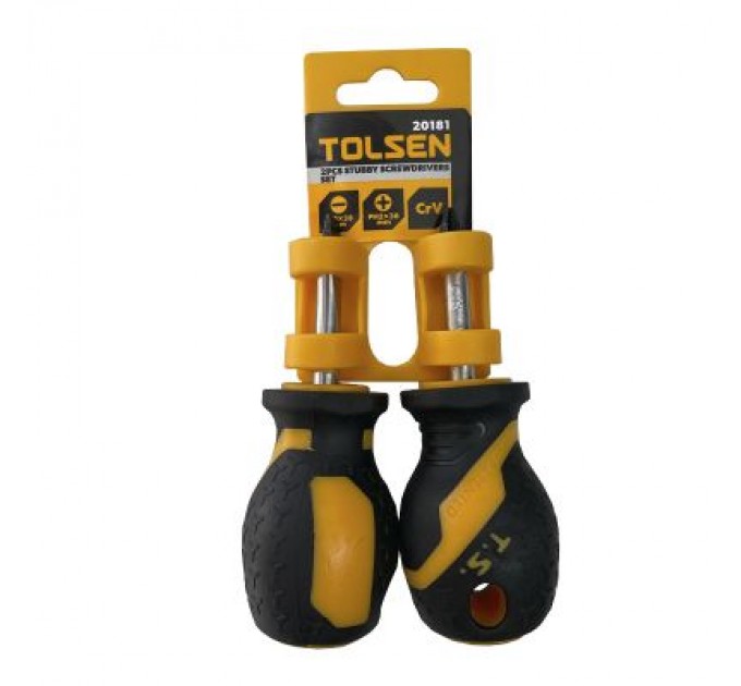 Tolsen Набір викруток Tolsen коротких SL6,5*38мм+PH2*38мм (20181)