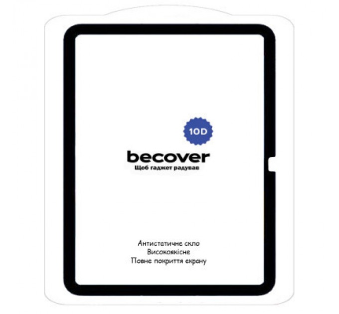 BeCover Скло захисне BeCover 10D Apple iPad 10.9" 2022/2023 Black (710576)