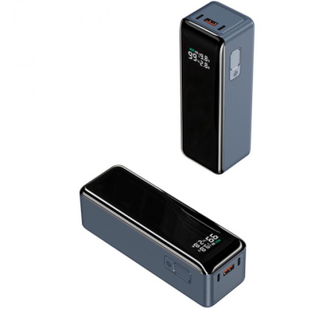 ATRIA Батарея універсальна Atria 30000mAh PD/3.1/160W(Max)80W+80W, QC/3.0/22.5W, Blue (WPD-160SB)