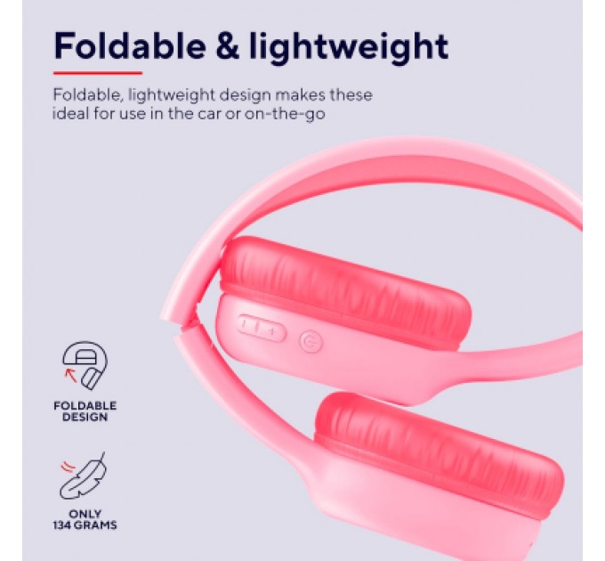 Trust Навушники Trust Nouna Kids Wireless Pink (25274)