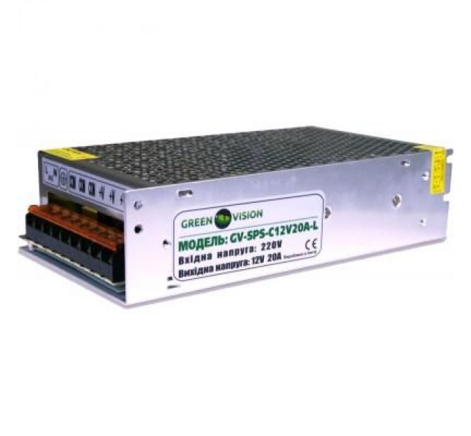 Greenvision Блок живлення для систем відеоспостереження Greenvision GV-SPS-C 12V20A-L (3451)