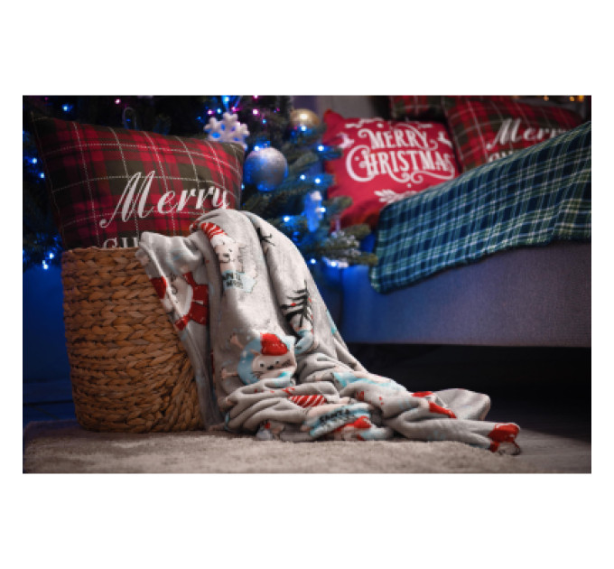 Ardesto Плед Ardesto Christmas Flannel 160х200см, 100% поліестер, різдвяні котики (ART0120PB)