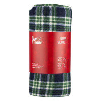 Плед Ardesto Christmas Fleece 130x160см, 100% поліестер, клітинка, зелений (ART0718PB)