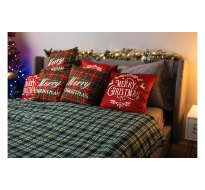 Ardesto Плед Ardesto Christmas Fleece 130x160см, 100% поліестер, клітинка, зелений (ART0718PB)