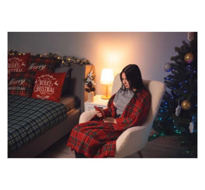 Ardesto Плед Ardesto Christmas Fleece 130x160см, 100% поліестер, клітинка, червоний (ART0717PB)