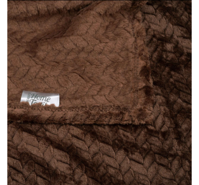 Ardesto Плед Ardesto Jacquard Braid 200х220см, 100% поліестер, коричневий (ART0206JB)
