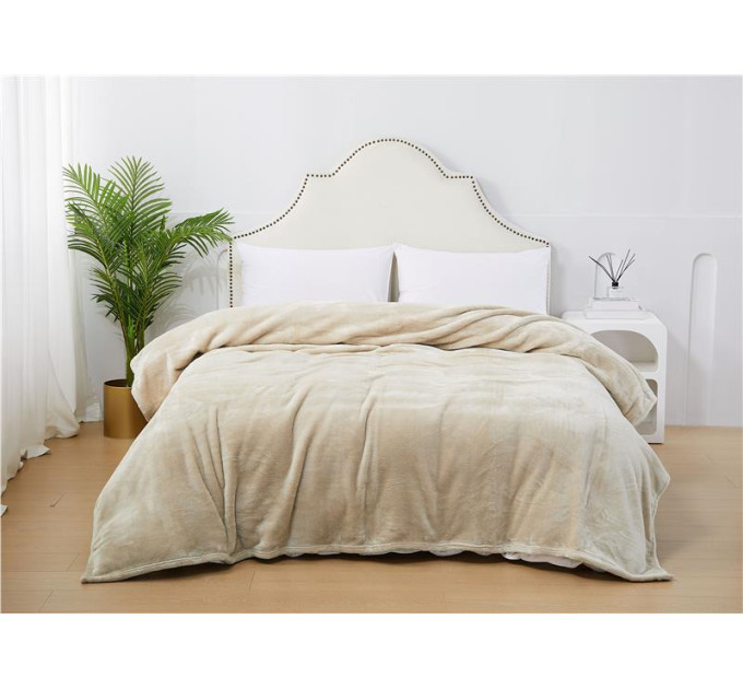 Ardesto Покривало Ardesto Delicate 200х220см, 100% поліестер, бежевий (ART0202DE)