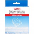 WWM Стрічка для принтера етикеток WWM для Epson LW-400/700 18mm х 8m White-on-Red (WWM-SD18R)