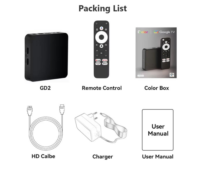 Dcolor TV приставка Dcolor GD2 2/32