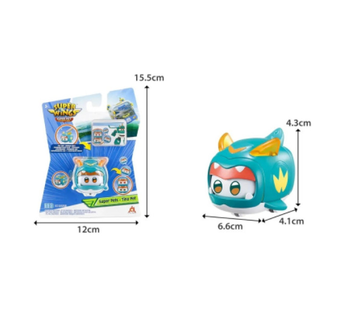 Super Wings Фігурка Super Wings Super Pet Тіно улюбленець (Tino pet), світло (EU770421)
