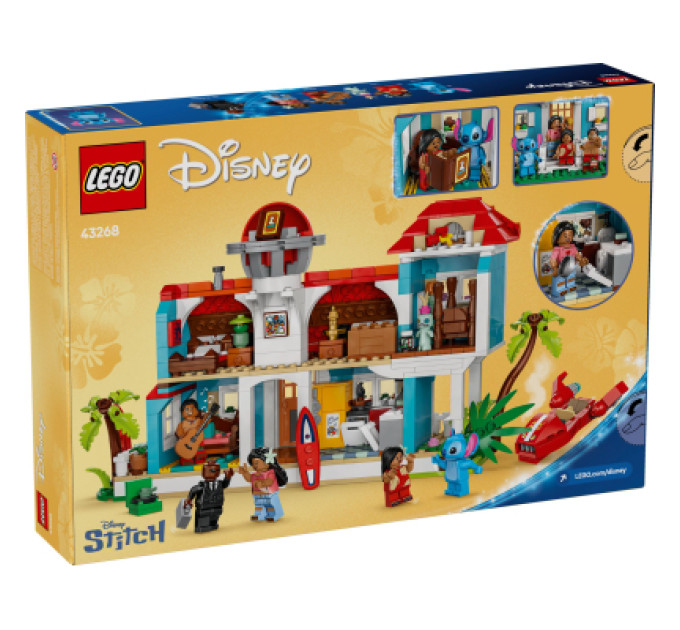 LEGO Конструктор LEGO Disney Classic Пляжний будинок Ліло і Стіч (43268)
