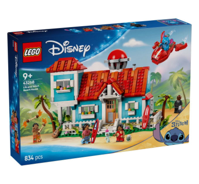 LEGO Конструктор LEGO Disney Classic Пляжний будинок Ліло і Стіч (43268)