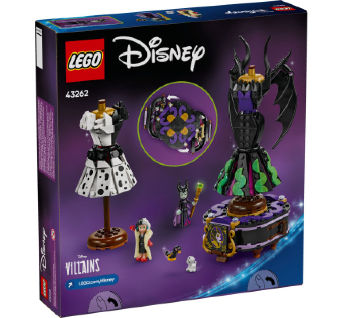 LEGO Конструктор LEGO Disney Classic Сукні Малефісенти та Лютелли де Віль (43262)