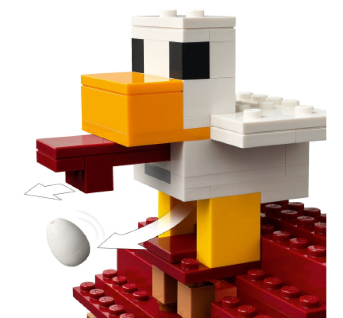 LEGO Конструктор LEGO Minecraft Напад на село з повітряною кулею Ґаст (21273)