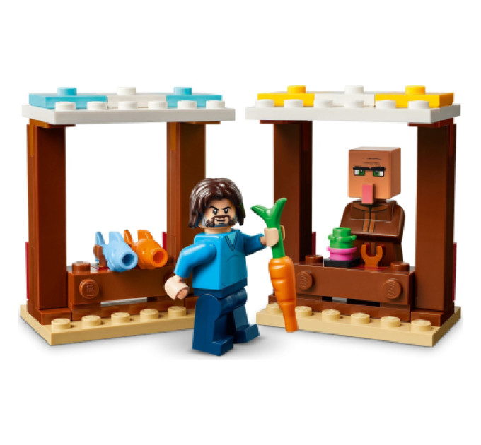 LEGO Конструктор LEGO Minecraft Напад на село з повітряною кулею Ґаст (21273)