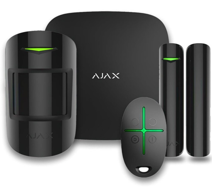Ajax Комплект охоронної сигналізації BLACK 000001143 AJAX