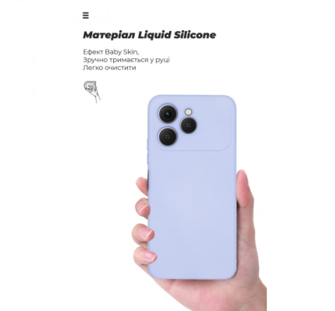 Armorstandart Чохол до мобільного телефона Armorstandart ICON Tecno Spark 40 4G Camera cover Lavender (ARM87937)