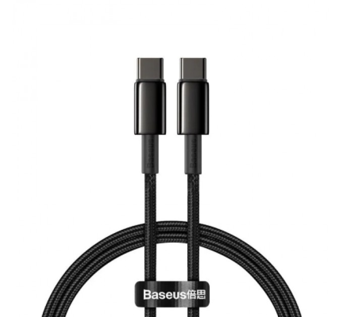 Baseus Дата кабель USB-C to USB-C 1.0m 100W black Baseus (CATWJ-01)