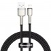 Baseus Кабель Baseus Cafule Metal USB-Lightning, 2.4A, 1м Black (6953156202245)