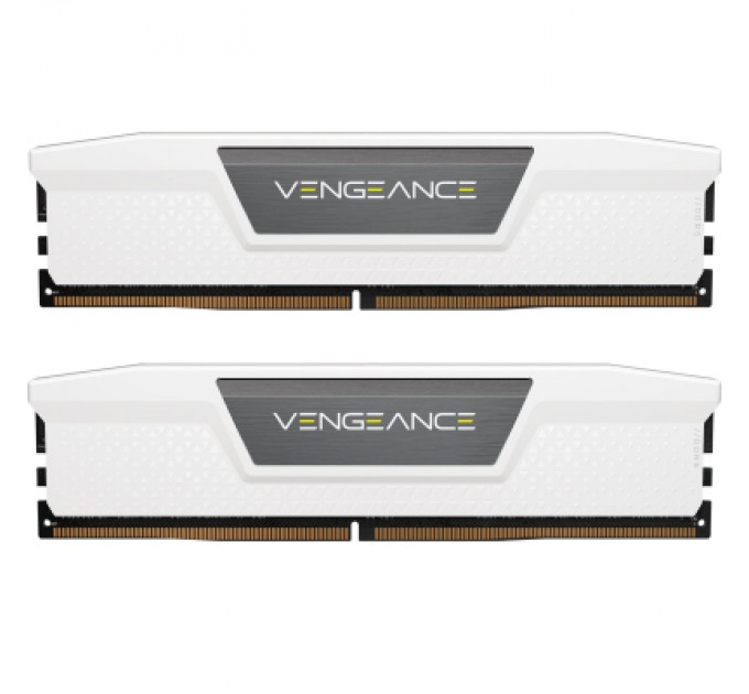 Corsair Модуль пам'яті для комп'ютера DDR5 64GB (2x32GB) 6000 MHz Vengeance White Corsair (CMK64GX5M2B6000Z30W)