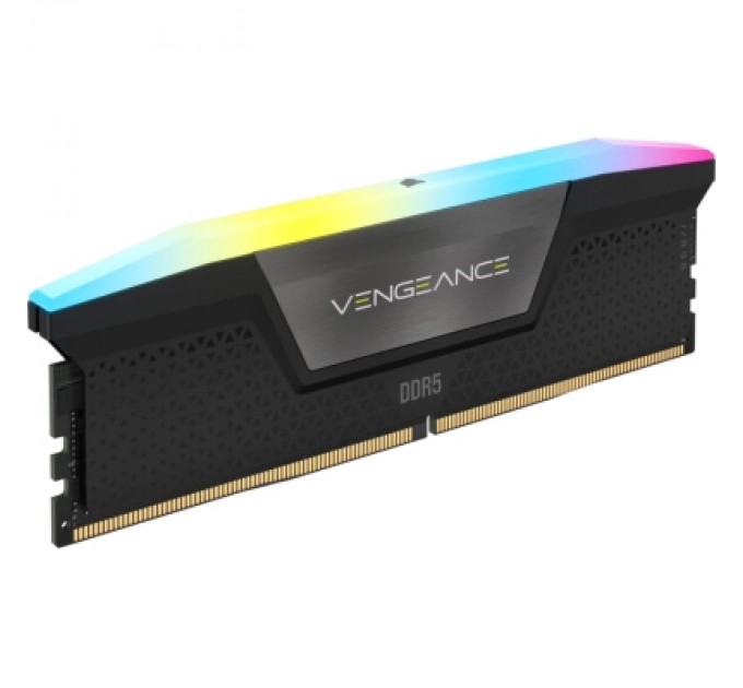 Corsair Модуль пам'яті для комп'ютера DDR5 32GB (2x16GB) 6400 MHz Vengeance RGB Grey Corsair (CMH32GX5M2B6400Z32)