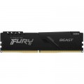 Kingston Fury (ex.HyperX) Модуль пам'яті для комп'ютера DDR4 8GB 3200 MHz Beast Black Kingston Fury (ex.HyperX) (KF432C16BB/8WP)