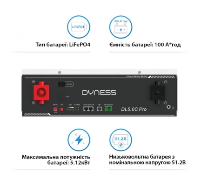 Dyness Батарея LiFePo4 Dyness DL5.0C Pro 51.2V - 100Ah (DL5.0C Pro)