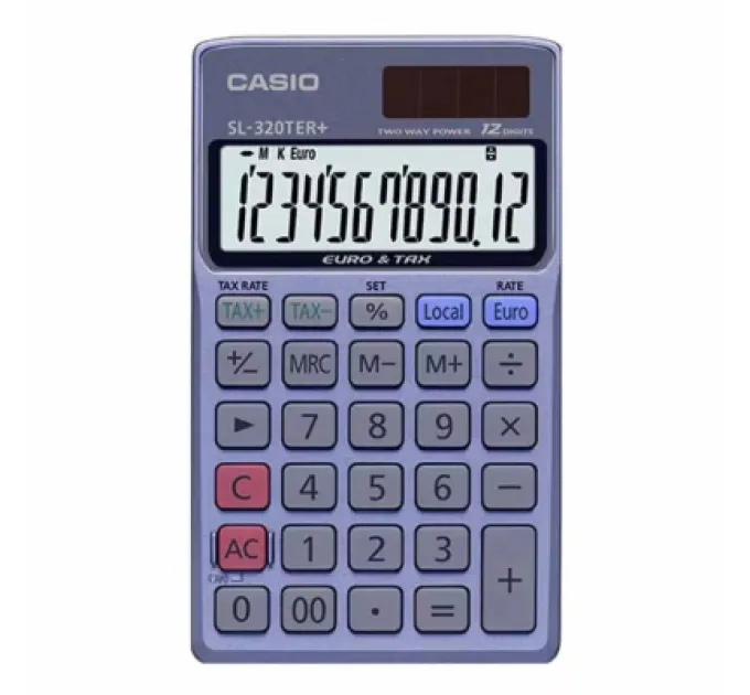 Casio Калькулятор Casio SL-320TER+-WA-EP, блакитний (CALC-CAS-SL-320TER)