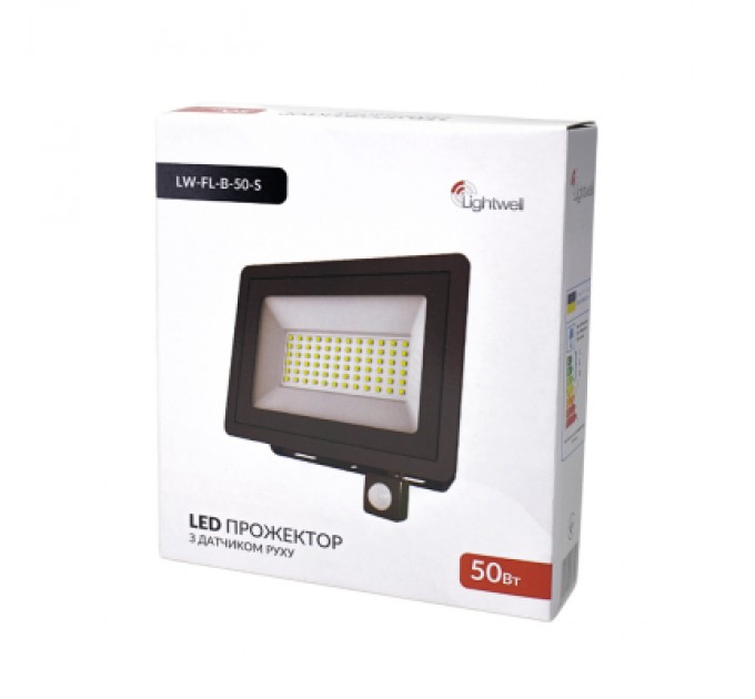 Lightwell Прожектор Lightwell LW-FL-B-50-S 50 W з датчиком руху