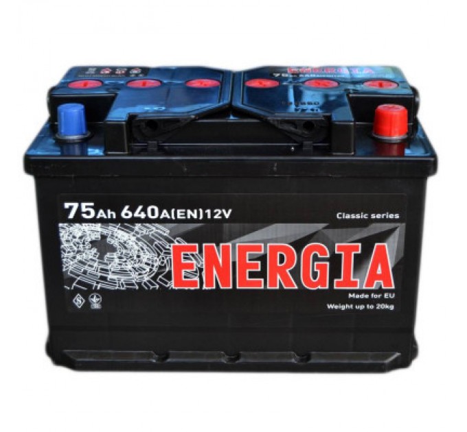 ENERGIA Акумулятор автомобільний ENERGIA 75Аh (000022388)