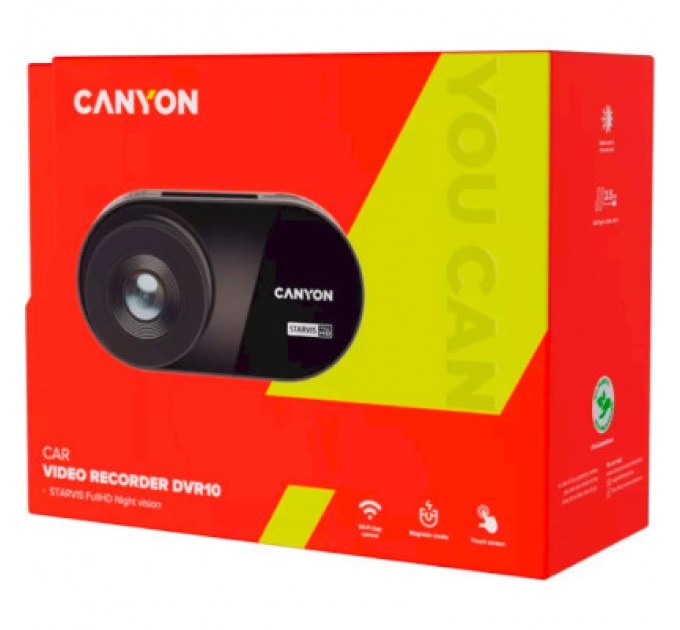 Canyon Відеореєстратор Canyon DVR10 FullHD 1080p Wi-Fi Black (CND-DVR10)