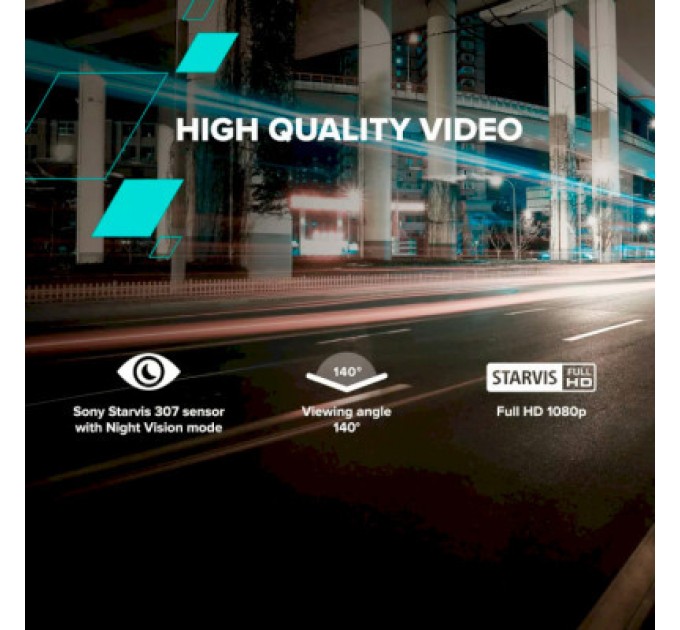 Canyon Відеореєстратор Canyon DVR10 FullHD 1080p Wi-Fi Black (CND-DVR10)