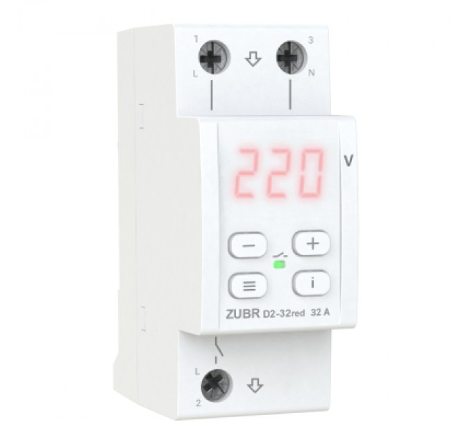 ZUBR Реле напруги ZUBR D2-32 red (4820120222665)