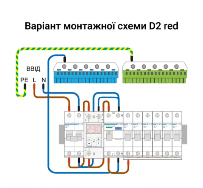 ZUBR Реле напруги ZUBR D2-32 red (4820120222665)