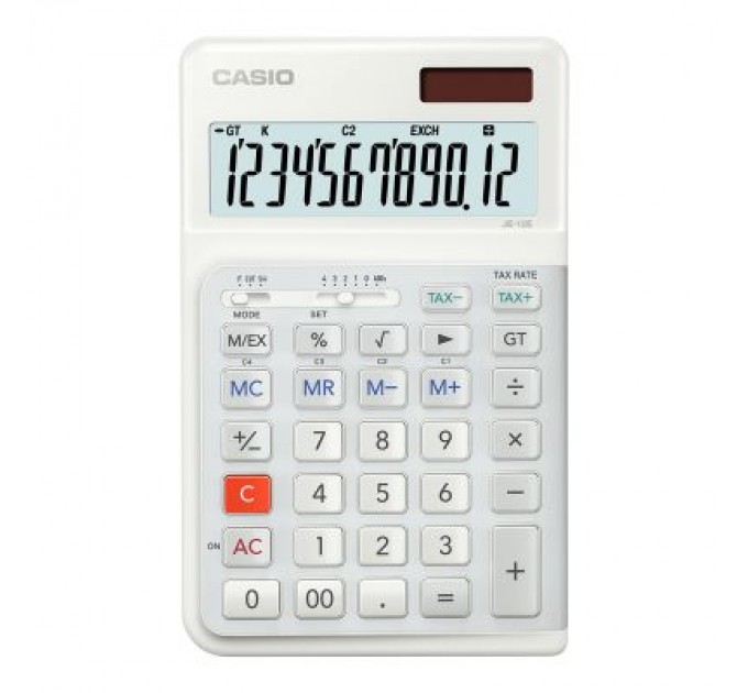 Casio Калькулятор Casio JE-12E-WE-WA-EP, білий (CALC-CAS-JE-12E-WE-W)