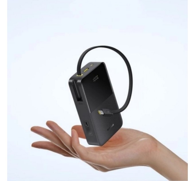Baseus Батарея універсальна Baseus EnerFill FC51 Bipow2 Pro 20000mAh 22,5W build-in cable USB-C black (E0027701)
