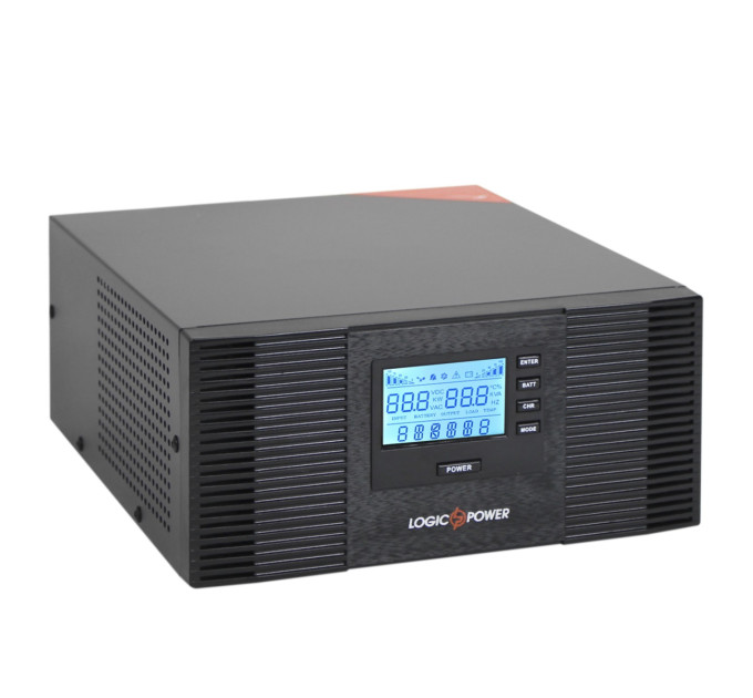 LogicPower Джерело безперебійного живлення LogicPower LPM-PSW-1500VA (1050 Вт), Lin.int., AVR, 2 x евро, метал